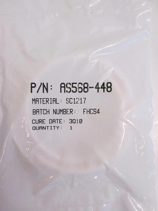 Used International Seal Co, AS568-448, White, SC1217, O-Ring Lot of 19