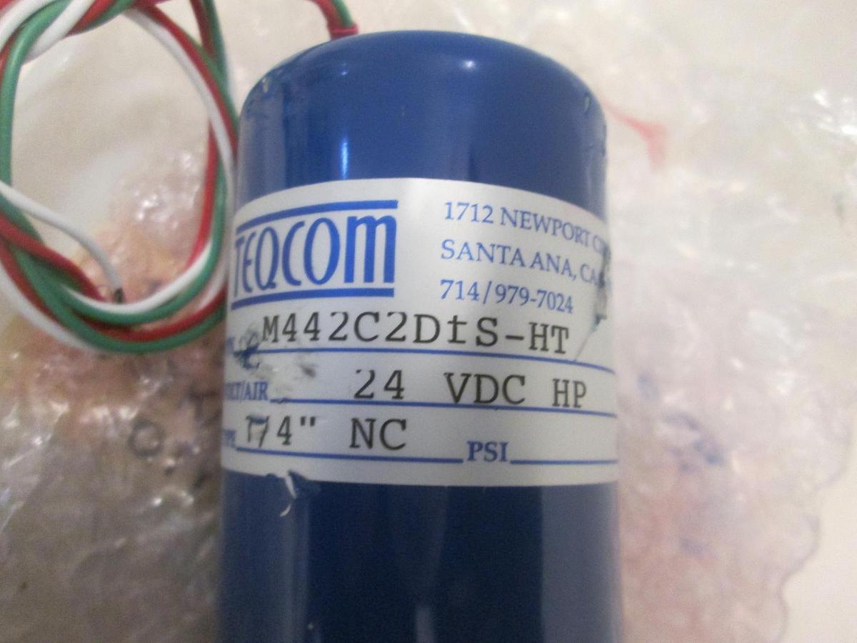 Used Tescom, M442C2D S-HT, VALVE SOL TEF, 2WAY NC 24VDC, New