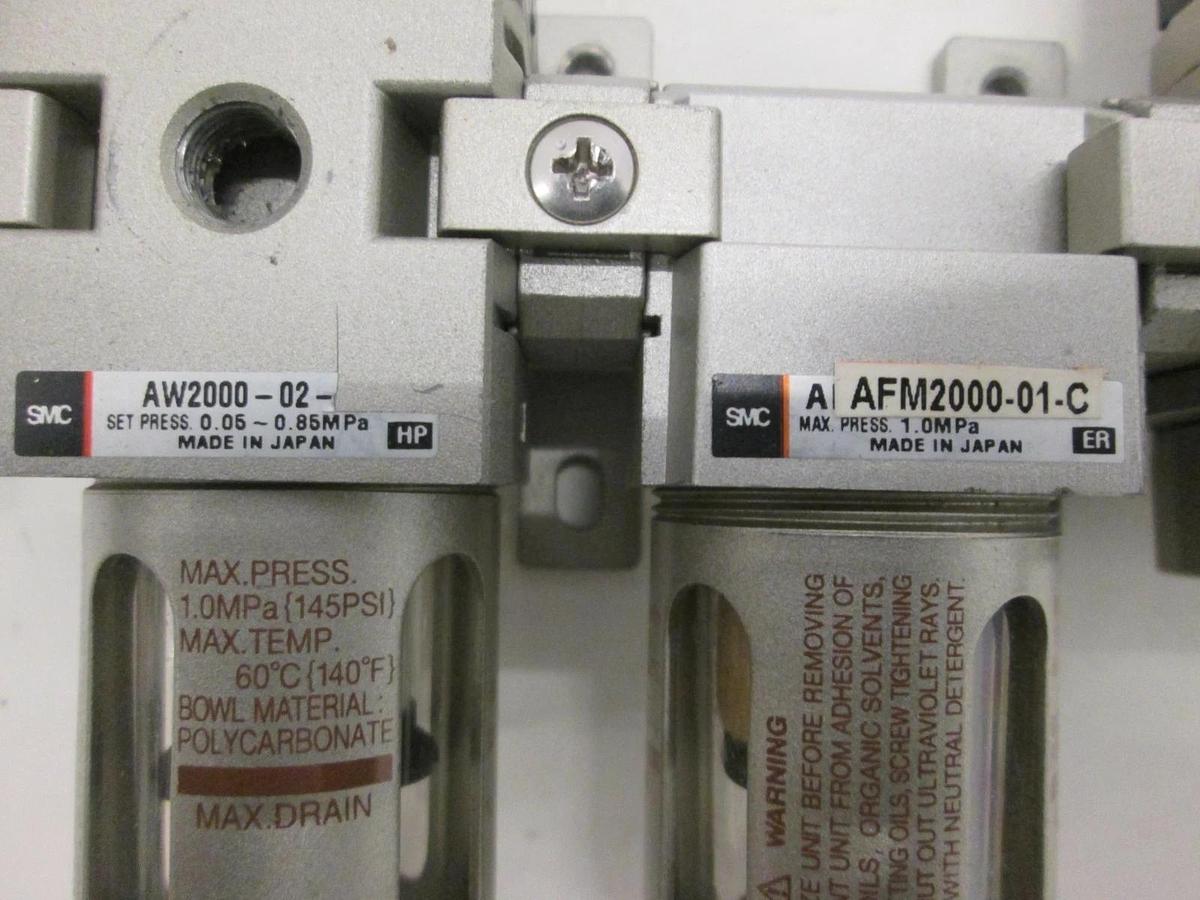 Used SMC, NAV2000-N02-5DZ, AFM2000-01-C, Filter Regulator Assy, Used