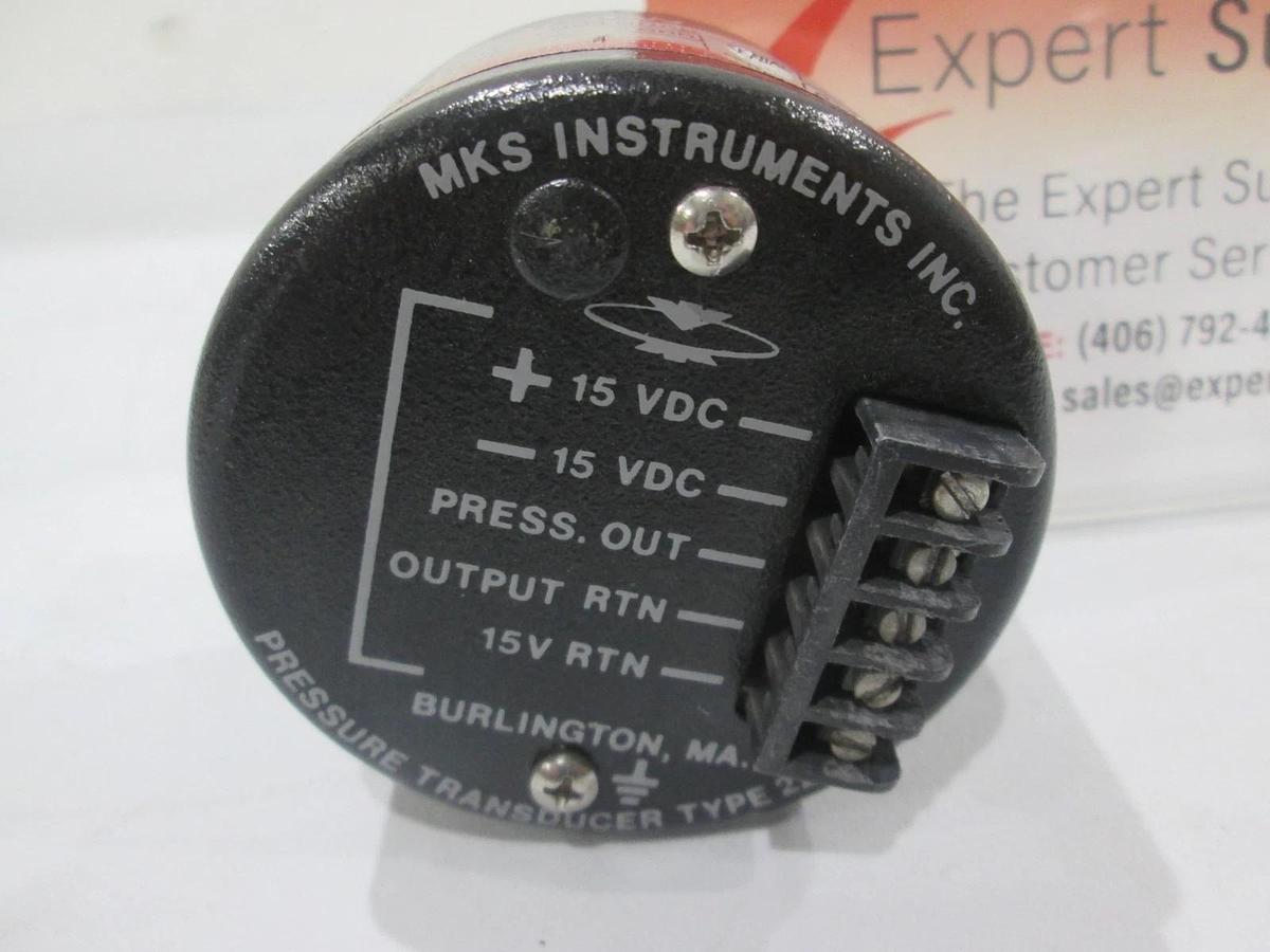 Used MKS Instruments, 222BA-00100AB, Baratron, Pressure Transducer, 100 TORR, Used
