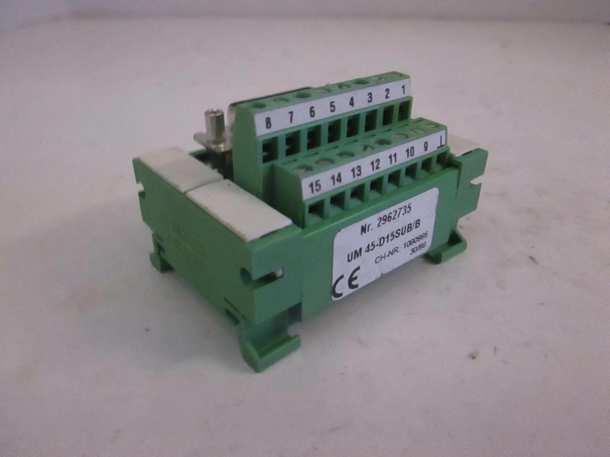 Phoenix Contact UM 45-D15SUB/B Terminal Block Interface Module, New