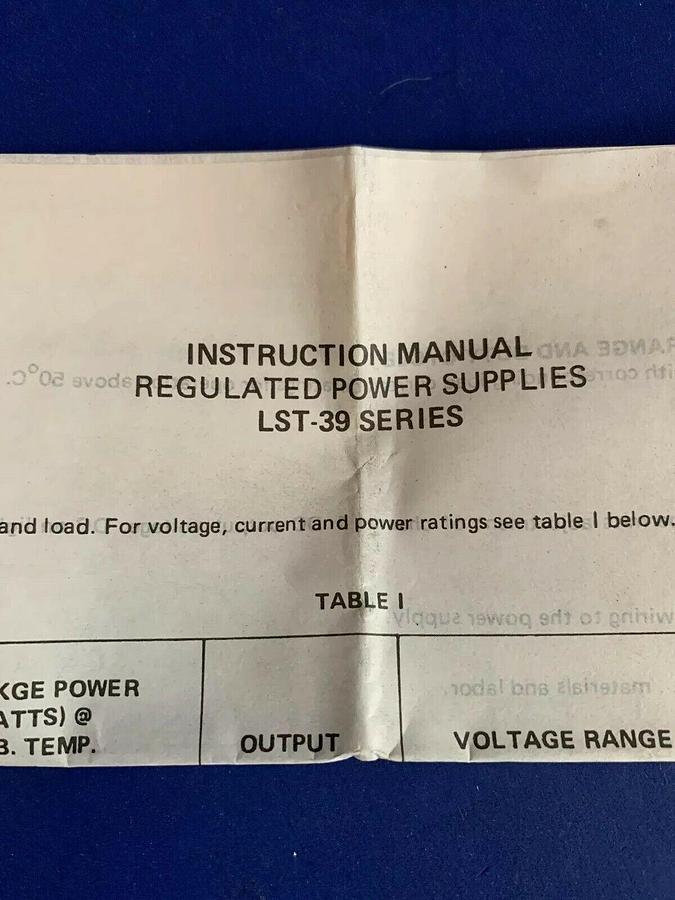 Used Lambda, 12v Lambda LST-39-133 Switching Power Supply, New