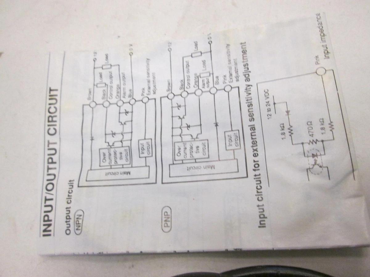 Keyence, Fiberoptic Sensor, FS-T22D w/ Instructions, New