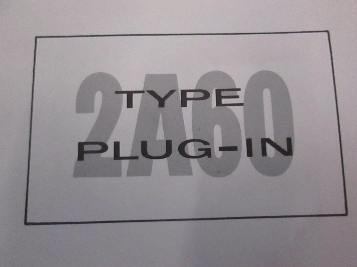 Used Tectronix Type 2A60 Plug-In Instruction Manual, Used