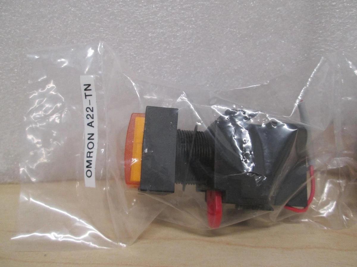 Used Omron A22-TN  w/ Push Button lot of 2 , used