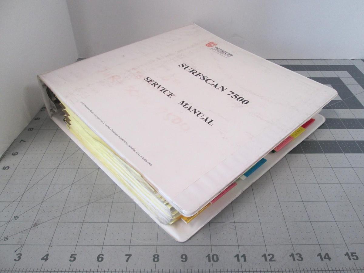 Used Tencor, Surfscan 7500, Patterened Service Manual, Used