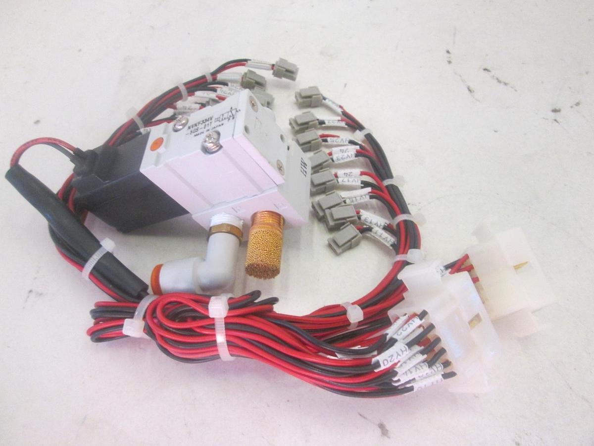 Used SMC, NVKF334V-5GS-01T, Solenoid Valve Assy, Used, Lot of 2