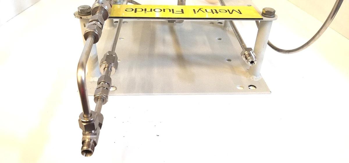 Used Semi-Gas High Purity Gas Panel, CGA 320 w/ Pigtail previously used for CH3F