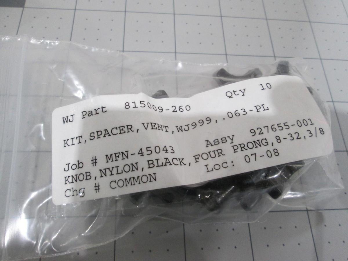 Used Watkins Johnson, APCVD Vent Spacer Kit, 927655-001, New