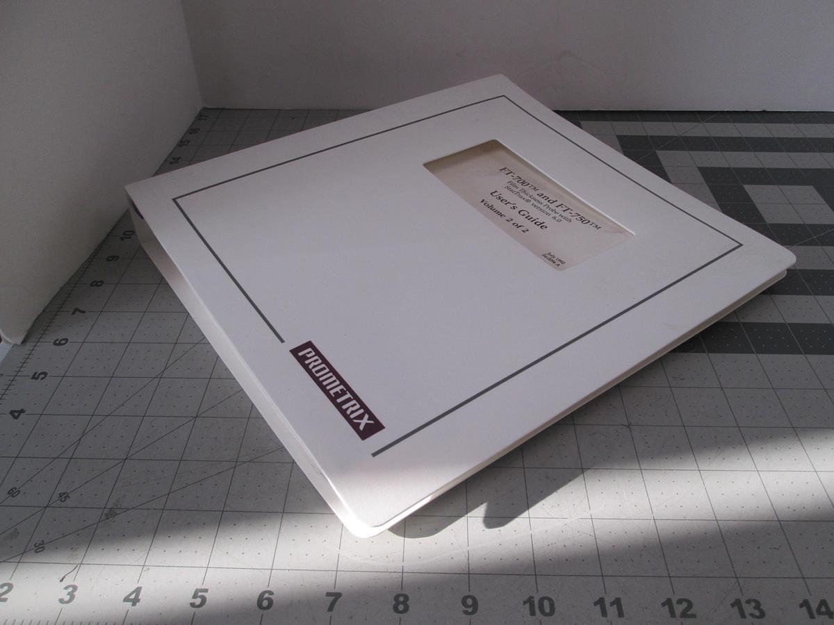 Used Tencore, FT-700 and FT-750, Film Thickness Probe User's Guide, Volume 2, Used
