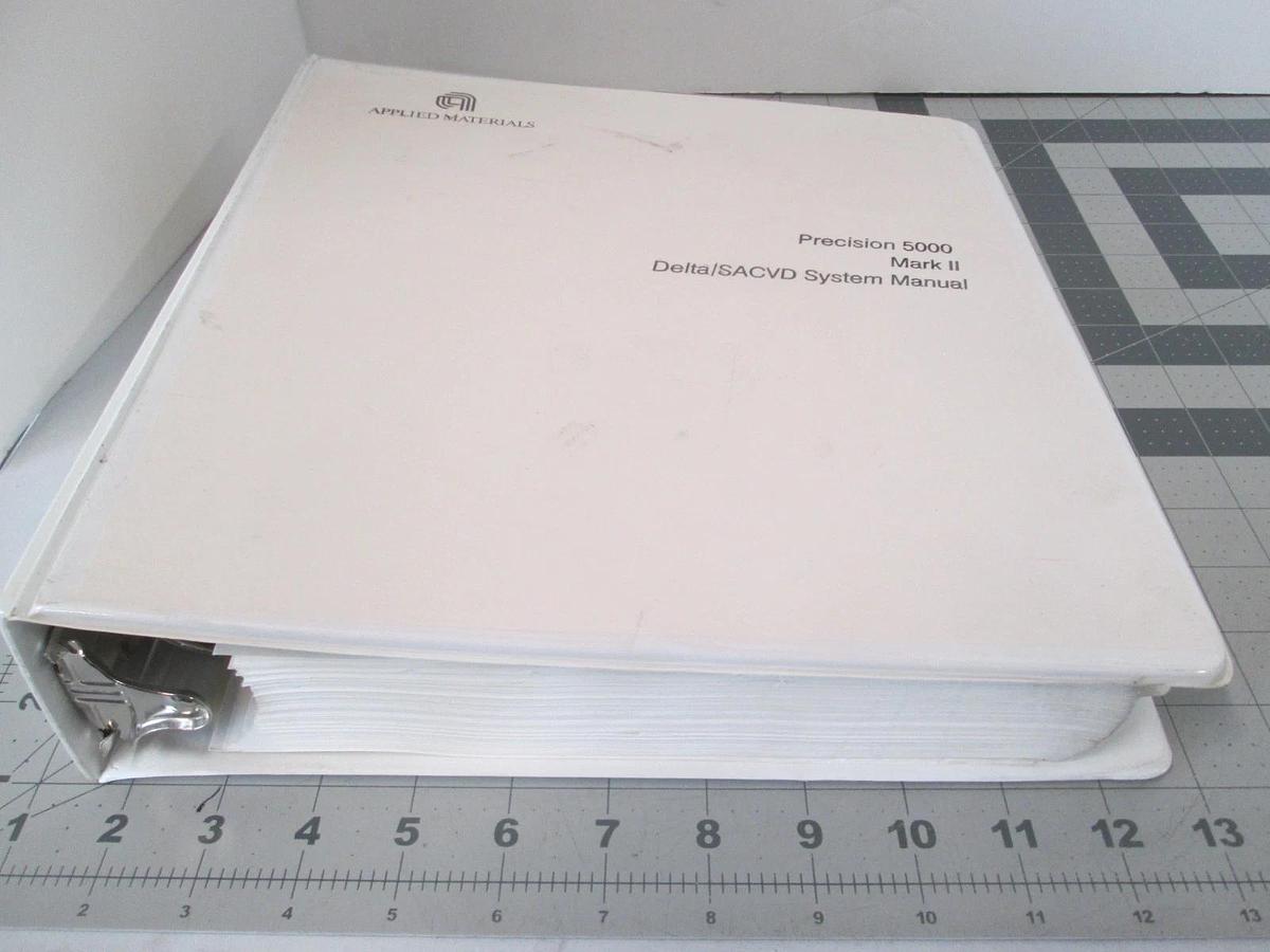 Used Applied Materials, Precision 5000 Mark 2 Delta/SACVD System Manual, Used