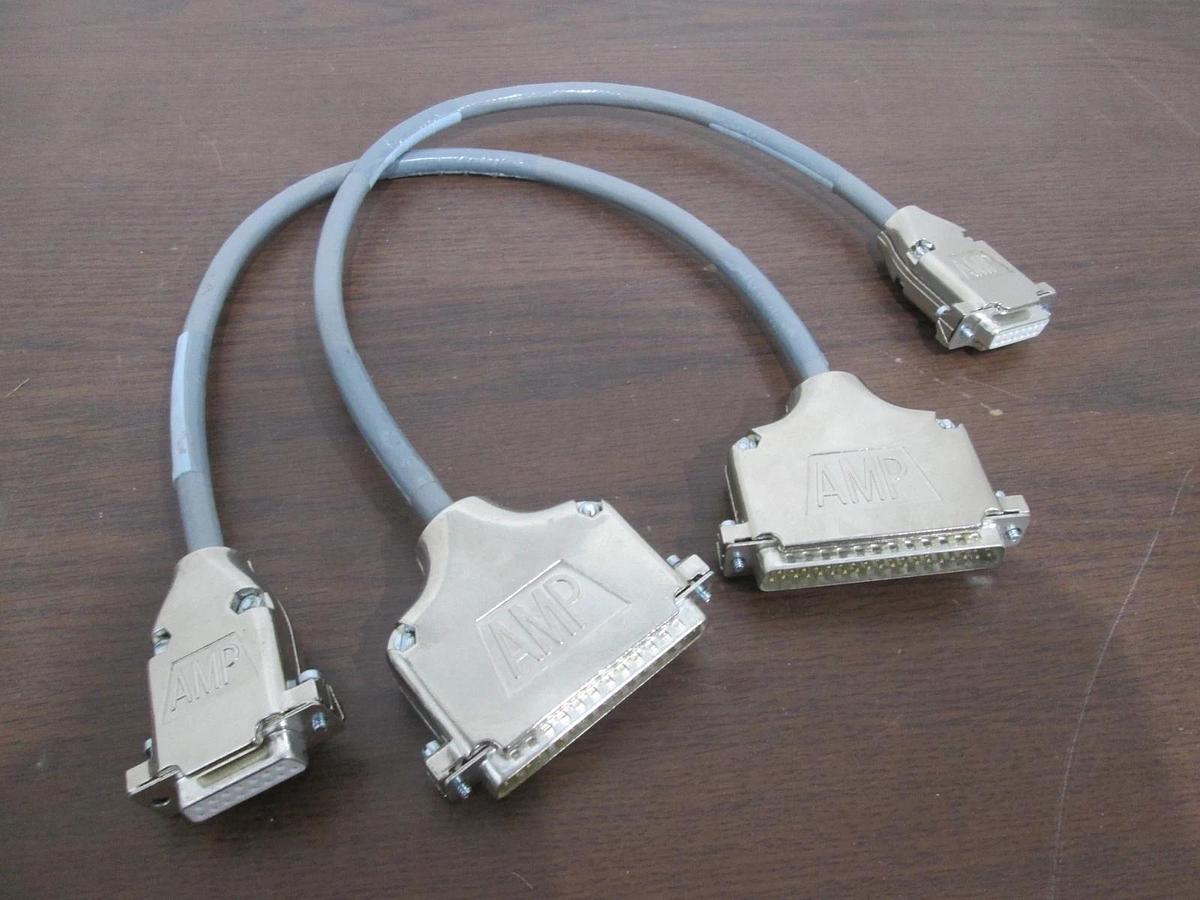 Used AMP, 37 Pin Connector Cable, 8400-0928, Used, Lot of 2
