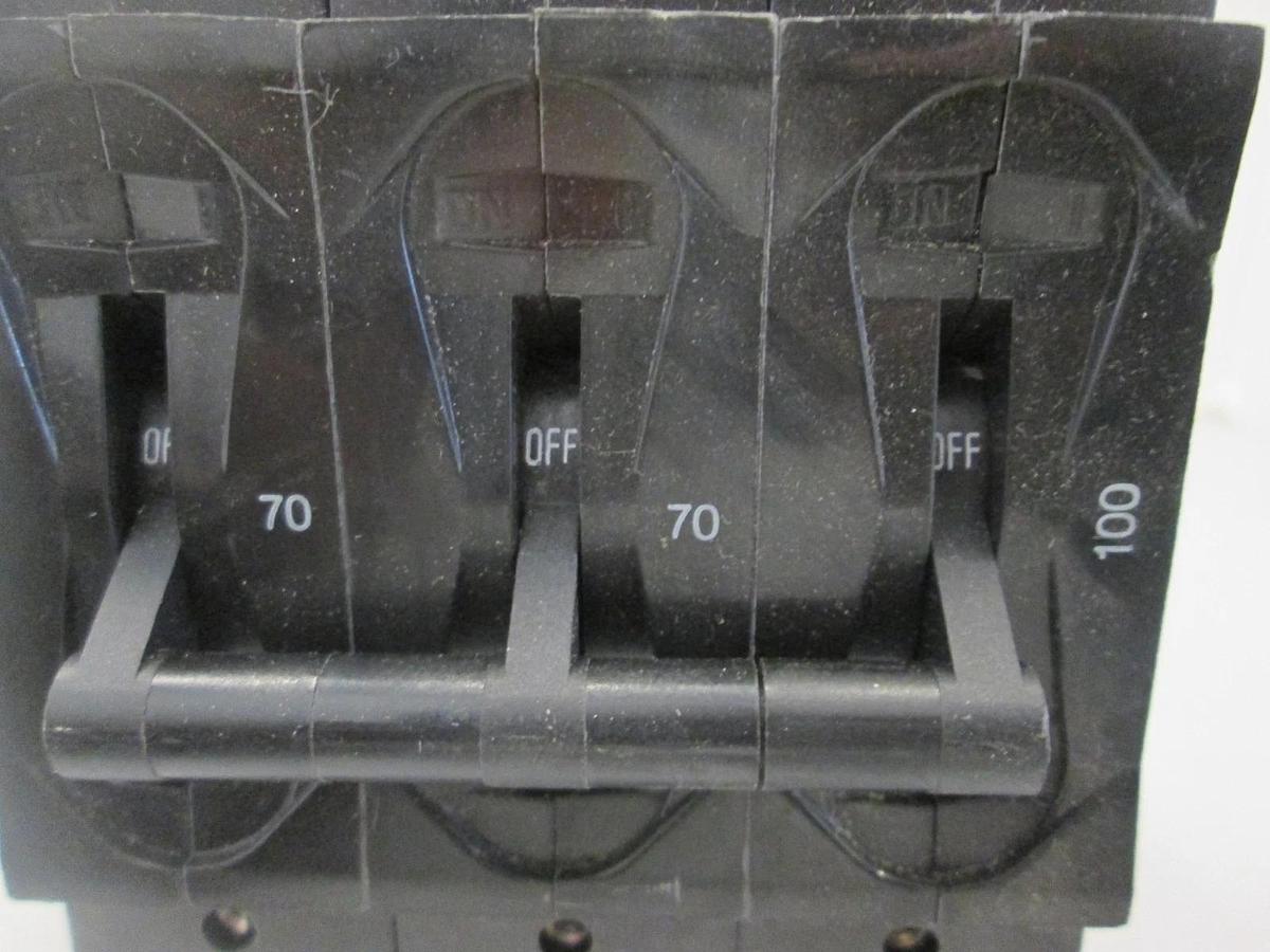 Used Airpax, 219-3-8625-21, Circuit Breaker, 3 Pole, 70-70-100A, Used