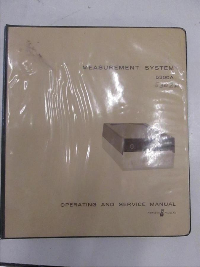 Used HP 5300A Measurement System Operating and Service Manual, Used