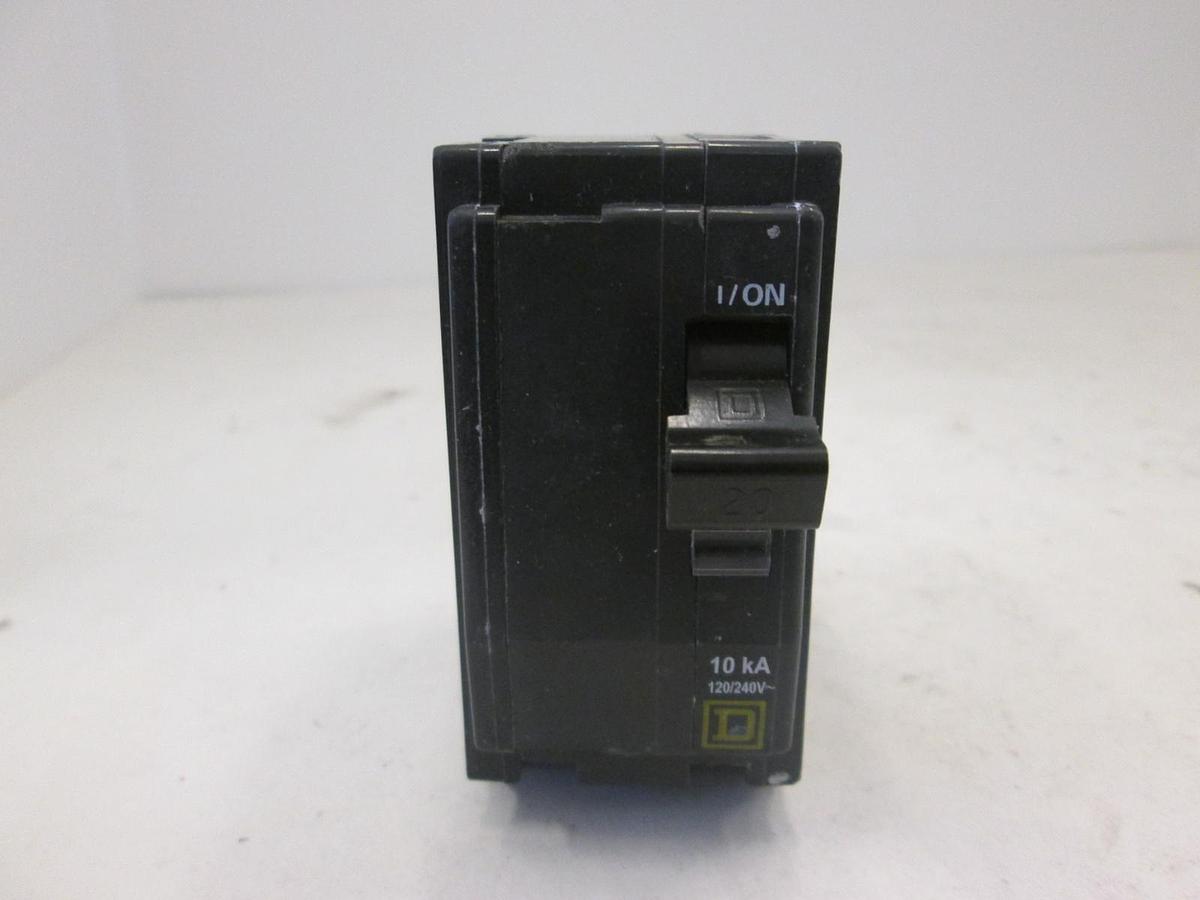 Used Square D, Type QO Circuit Breaker, 120/ 240V, 20A, 2 Pole, Used