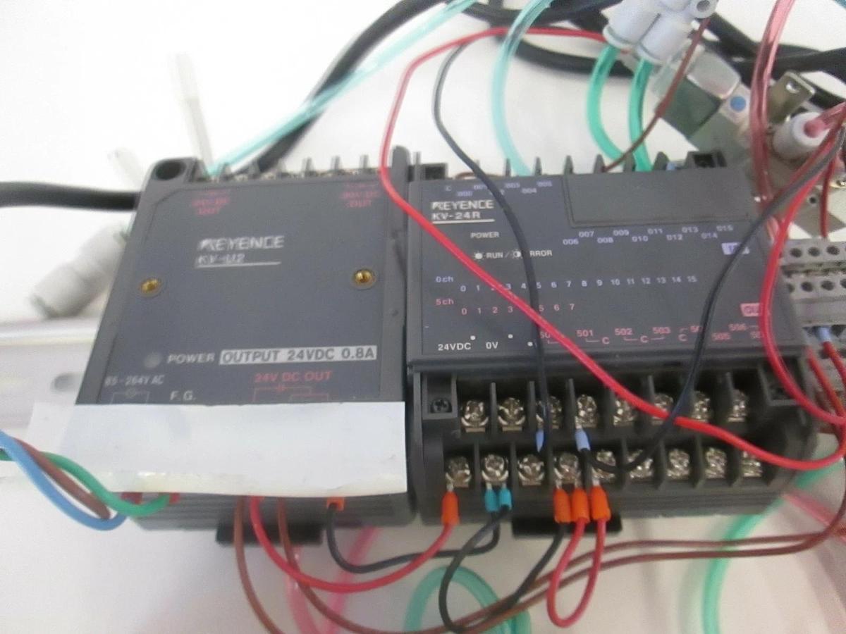 Used Keyence Assy w/ KV-U2 Power Supply, KV-24R Controller, NAR1000-M5, Used
