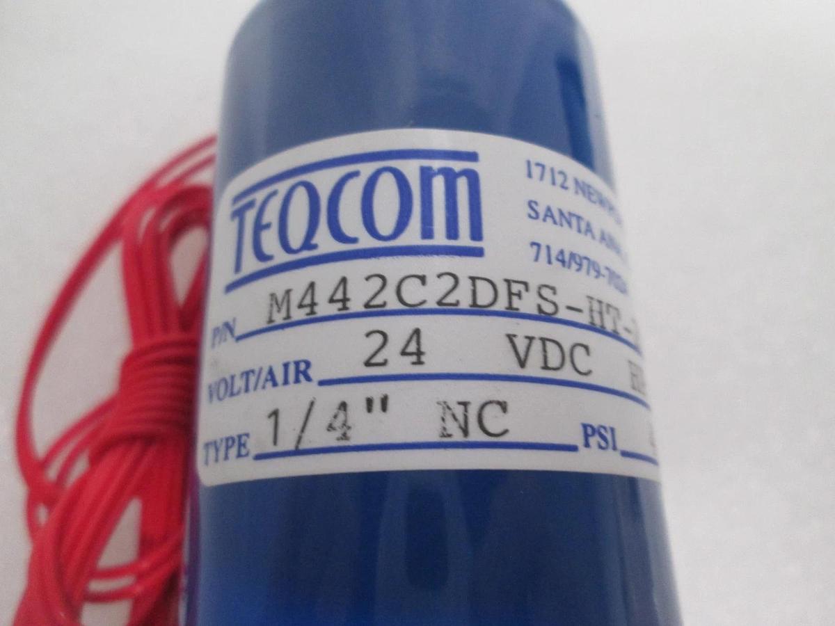 Teqom, M442C2DFS-HT-2RL, 2 Way Valve,40PSI, 1/4" NC, 24 VDC, , New