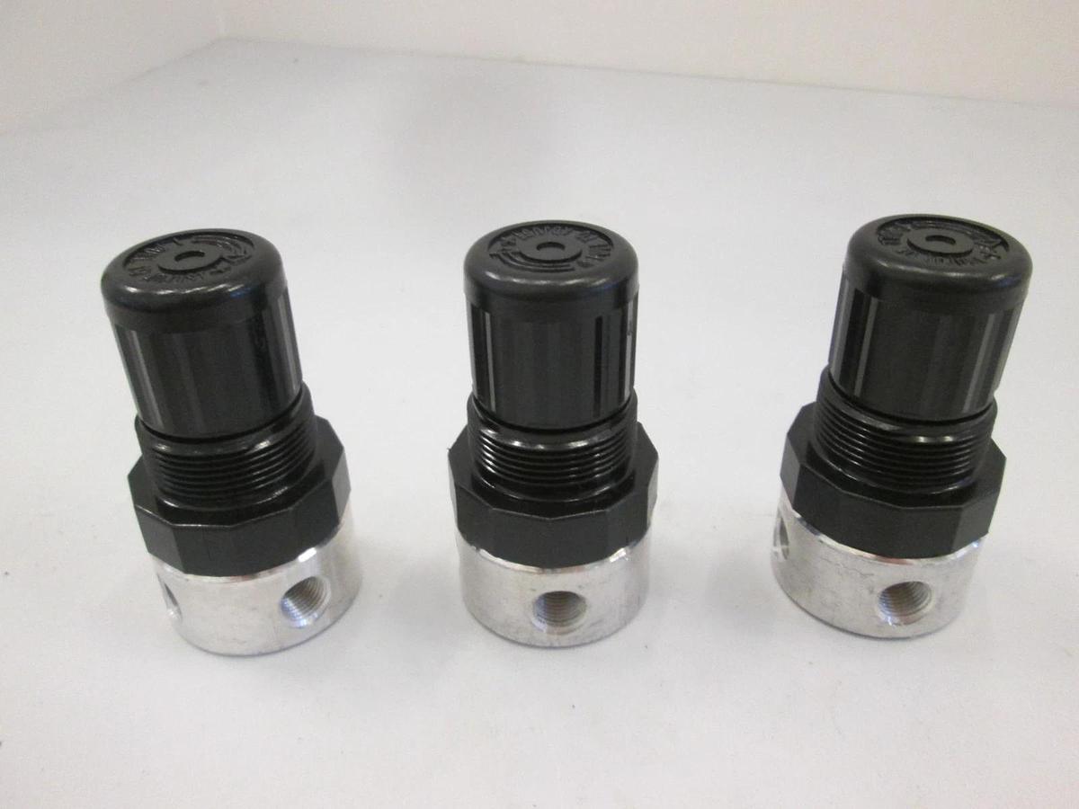 Used Norgren, R04-100-NGKA, Pressure Regulator, 300 PSIG, Used, Lot of 3
