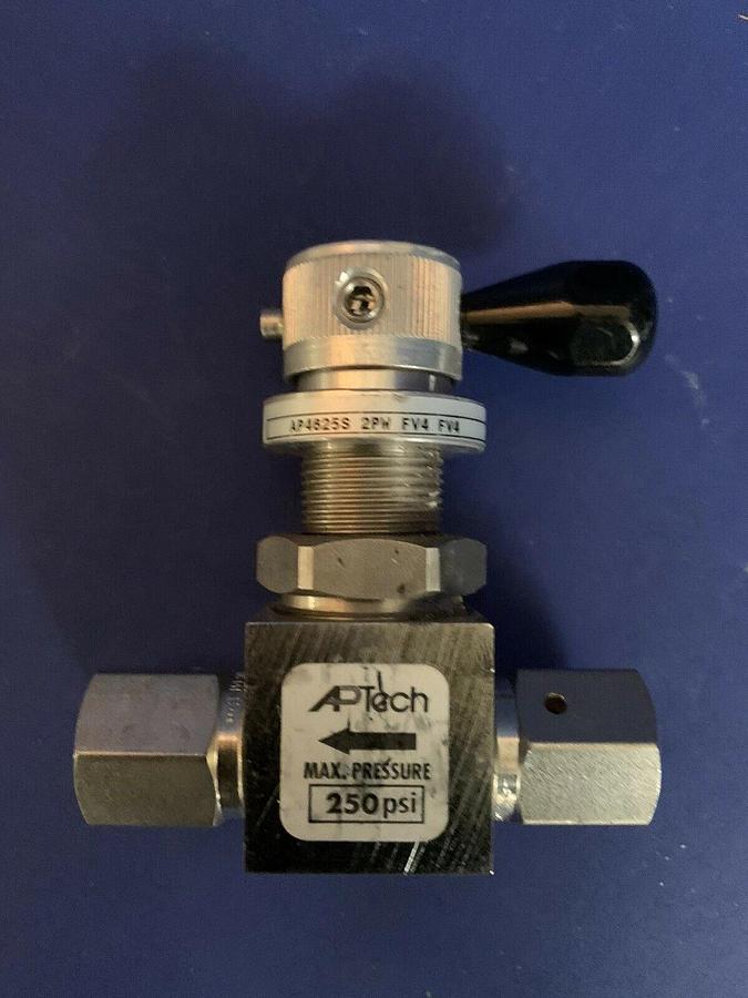 Used Aptech AP4625S 2PW FV4 FV4 Manual Shut-Off Valve, 1/4" FVCR, Used