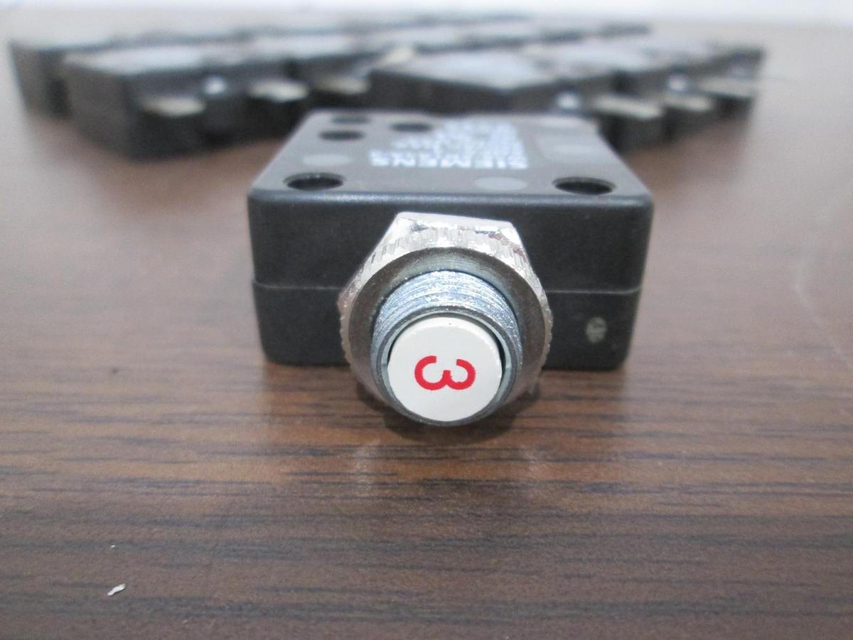 Used Siemens, W58-XB1A4A-3, 3A, Thermal Circuit Breaker, Used, Lot of 14