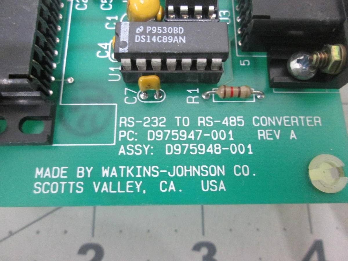 Used Watkins Johnson, D975947-001, Converter PCB Assy, Used