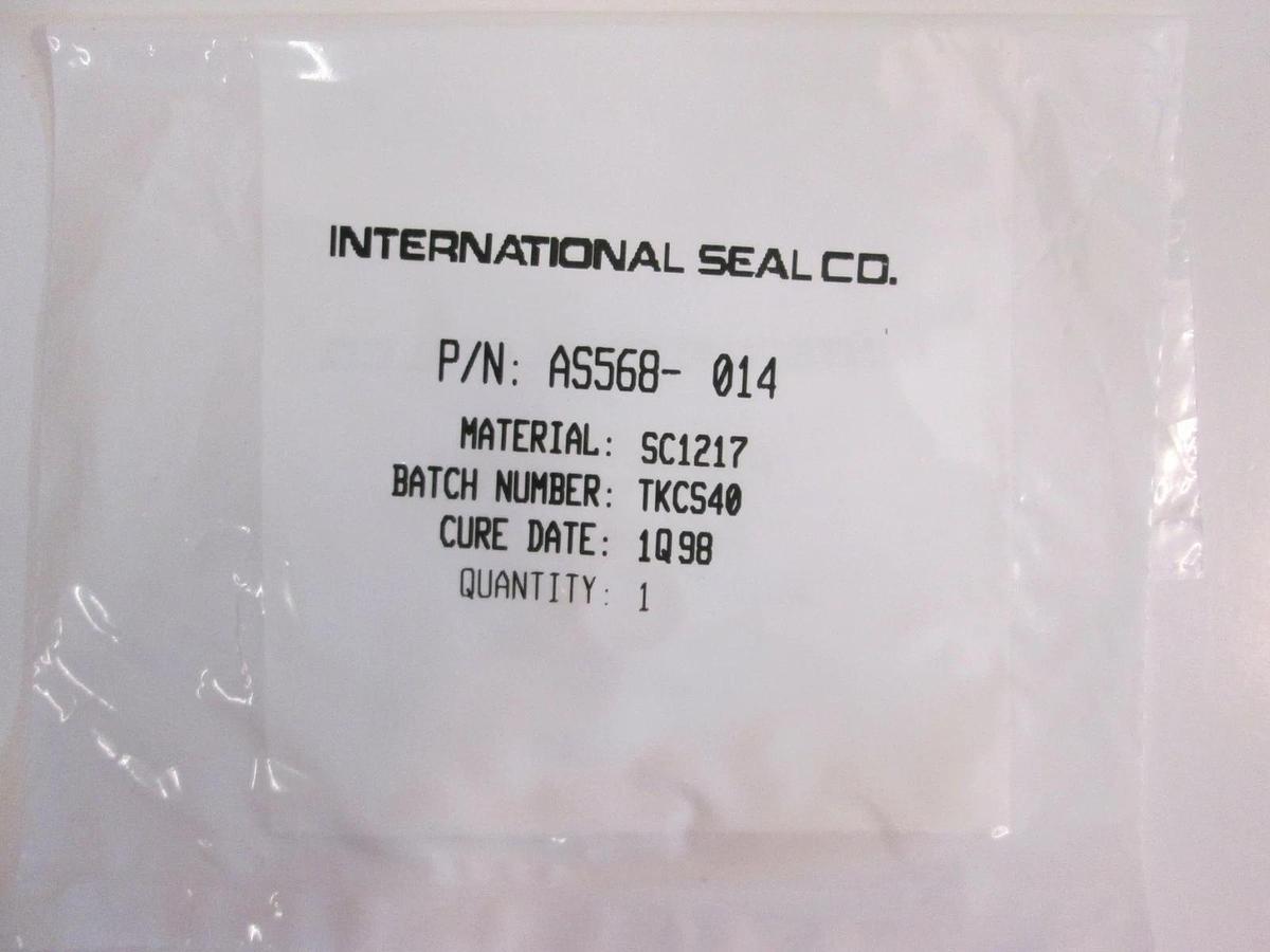 International Seal Co, AS568-014, White, SC1217, O-Ring Lot of 35