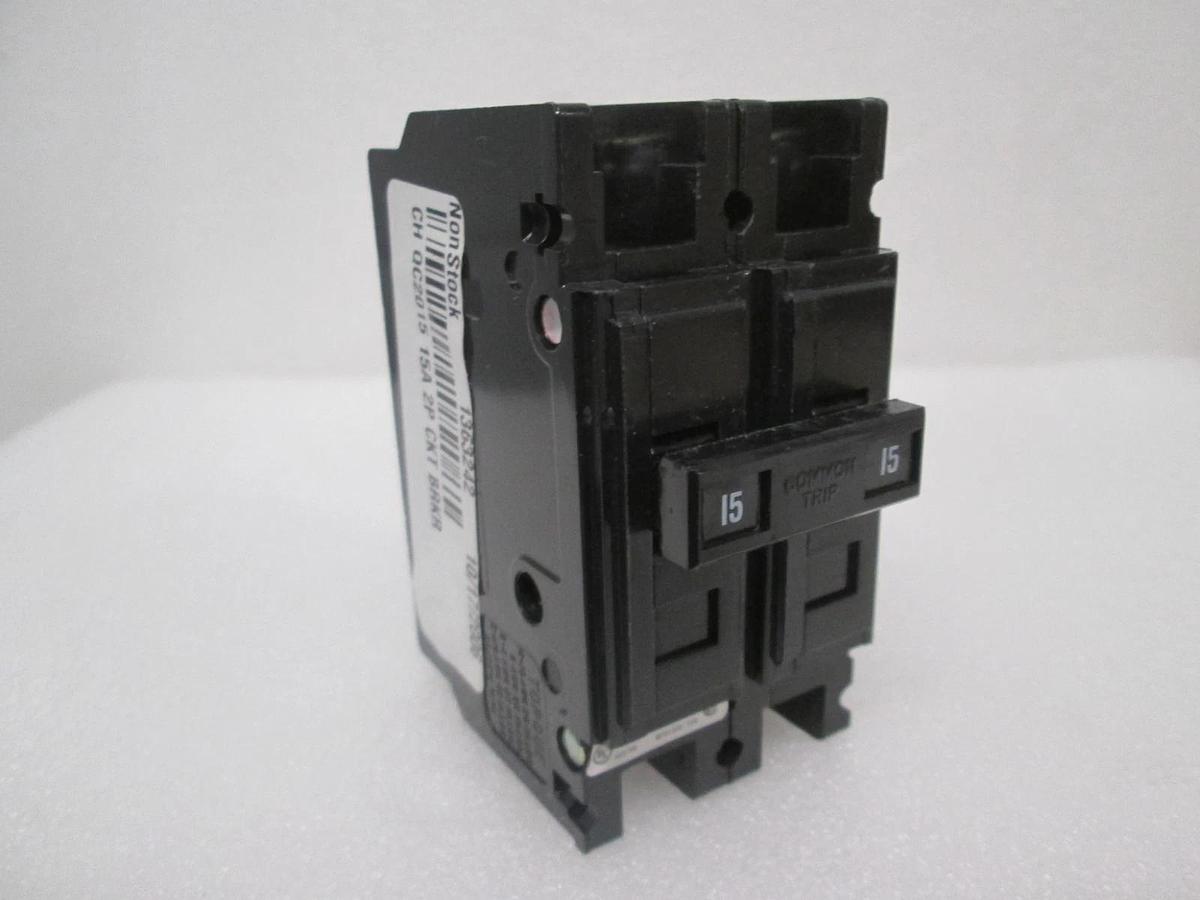 Cutler Hammer, Circuit Breaker, QC2015, 2 Pole, 15A, New