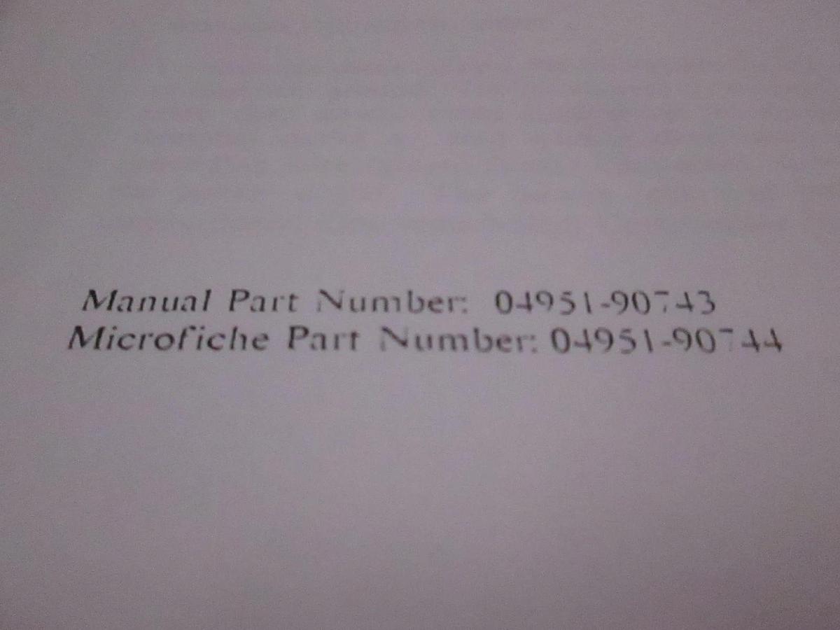 Used HP 4951C Protocol Analyzer Introductory Guide, Used