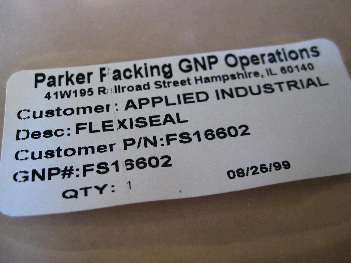 Used AMAT 3700-02848 Flexiseal Helicoil Teflon O-Ring 6.172" OD GNP: FS16602, New