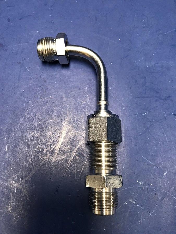 Used Swagelok Elbow Fitting Assy, 1/2" MVCR x 1/2" MVCR, Used