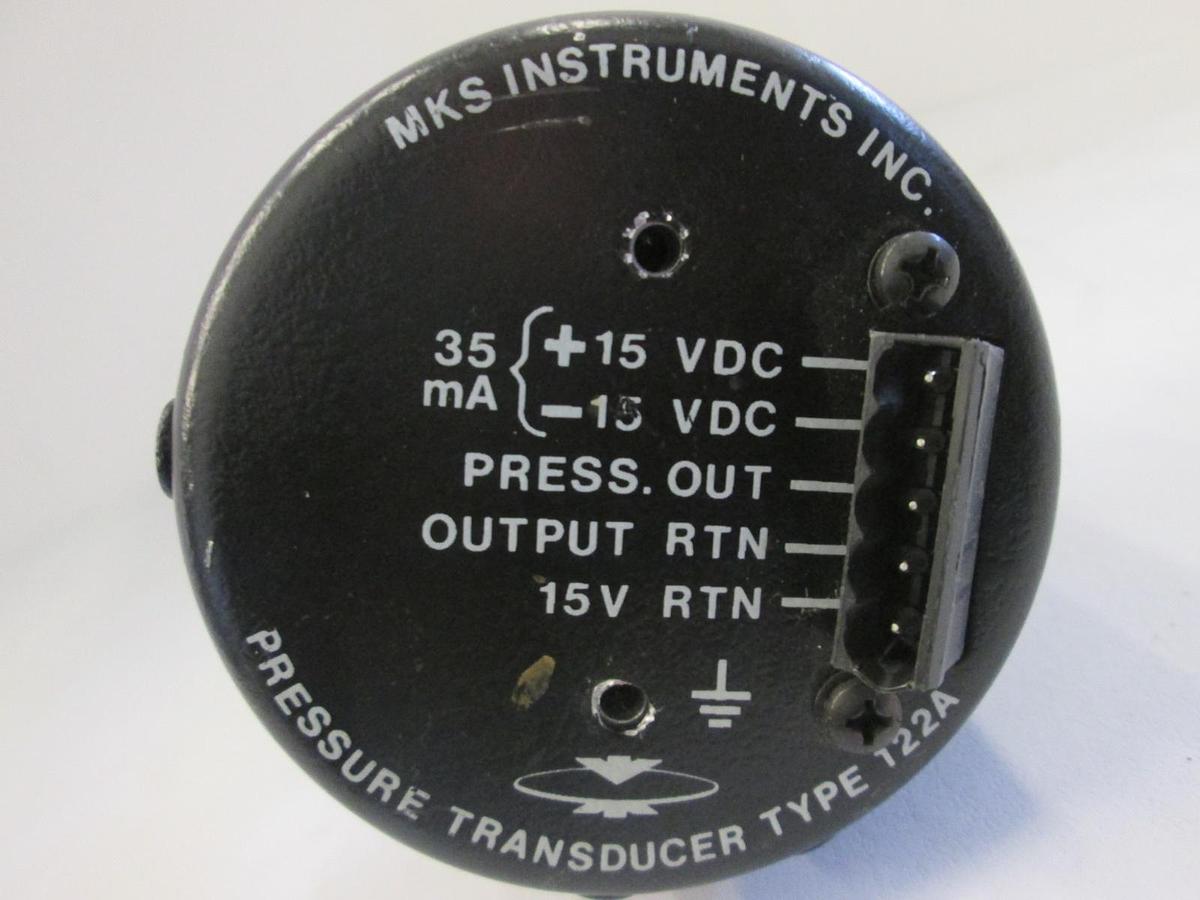 Used MKS Instruments, 122AA-00002AB, 2 Torr, Baratron Pressure Transducer, Used