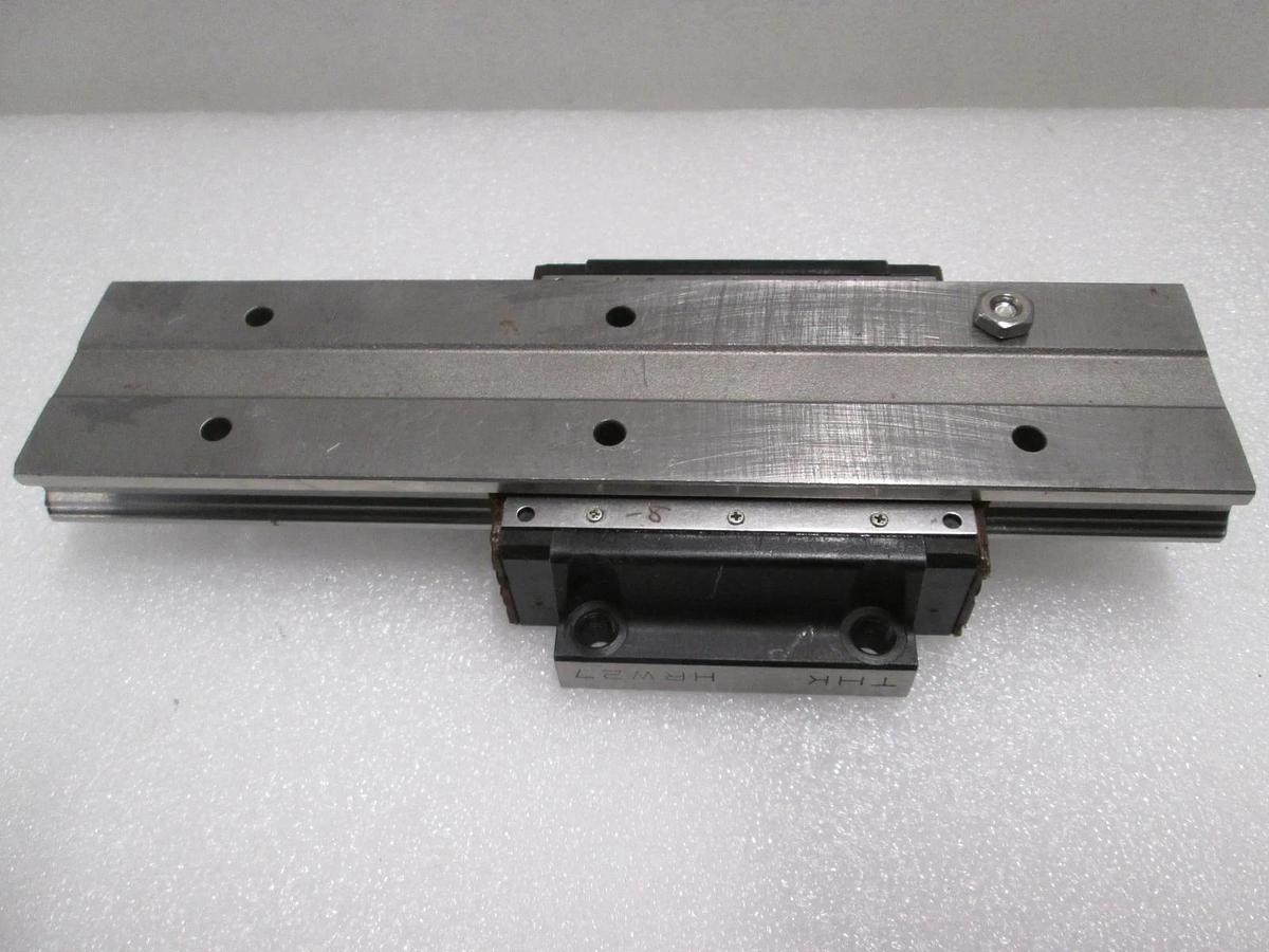 Used THK, HRW27, Linear Bearing Guide Block w/ Guide Rail, Used