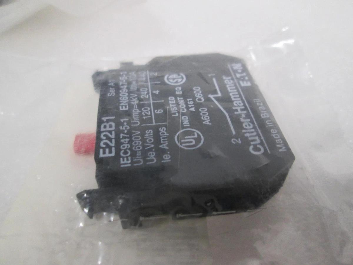 Cutler Hammer, E22B1, Contact Block, New, Lot of 2
