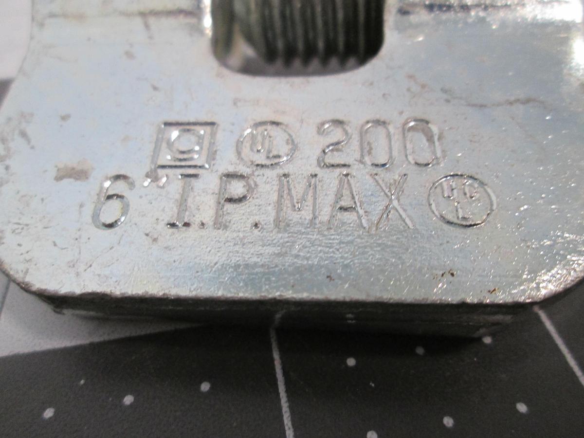 Used Lot of 3 Globe Steel 200 Series 6" IP Max Heavy Duty 3/4" Rod Structural Beam Clamp