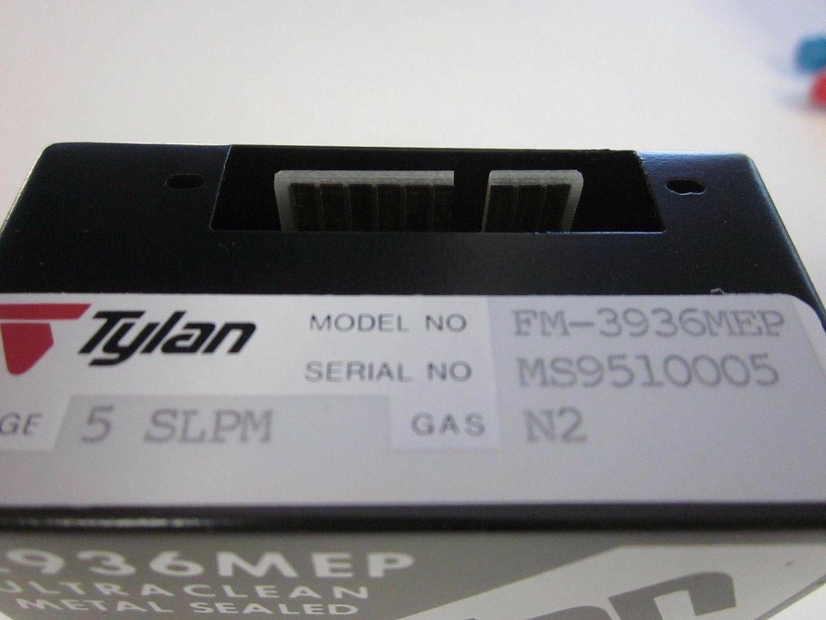 Used Tylan FM-3936MEP MFC, Range- 5SLPM, Gas- N2, 1/4" Male VCR In/Out