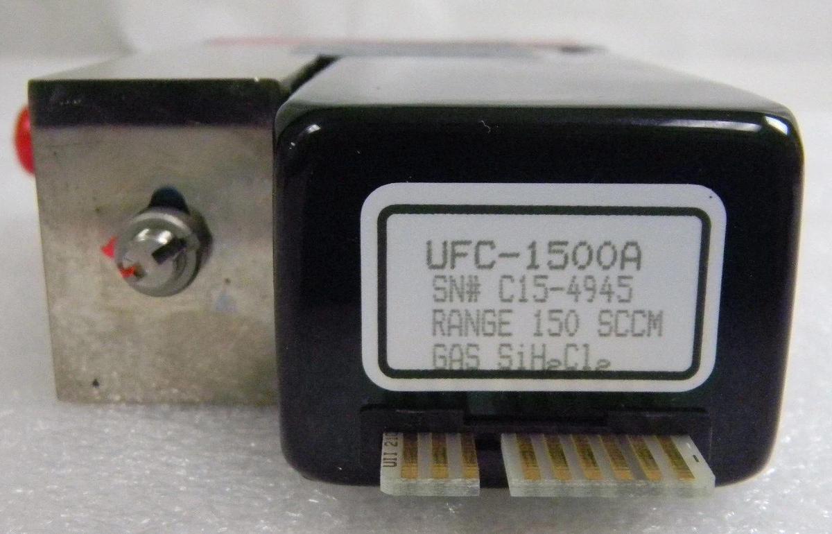Used Unit UFC-1500A, Mass Flow Controller, Gas- SiH2Cl2, Range- 150 SCCM, 1/4" M I/O