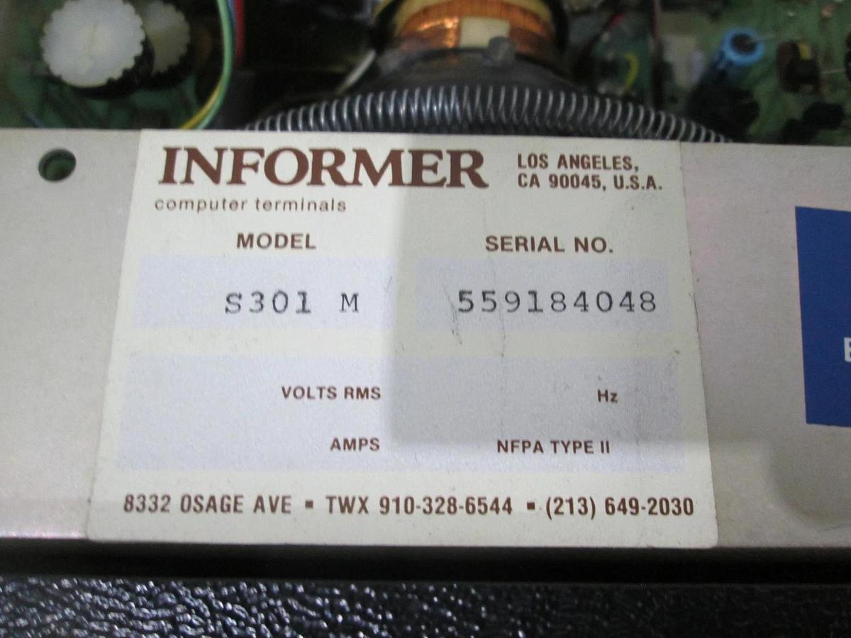Used CRT Informer, S301-M, Panel Display, Used