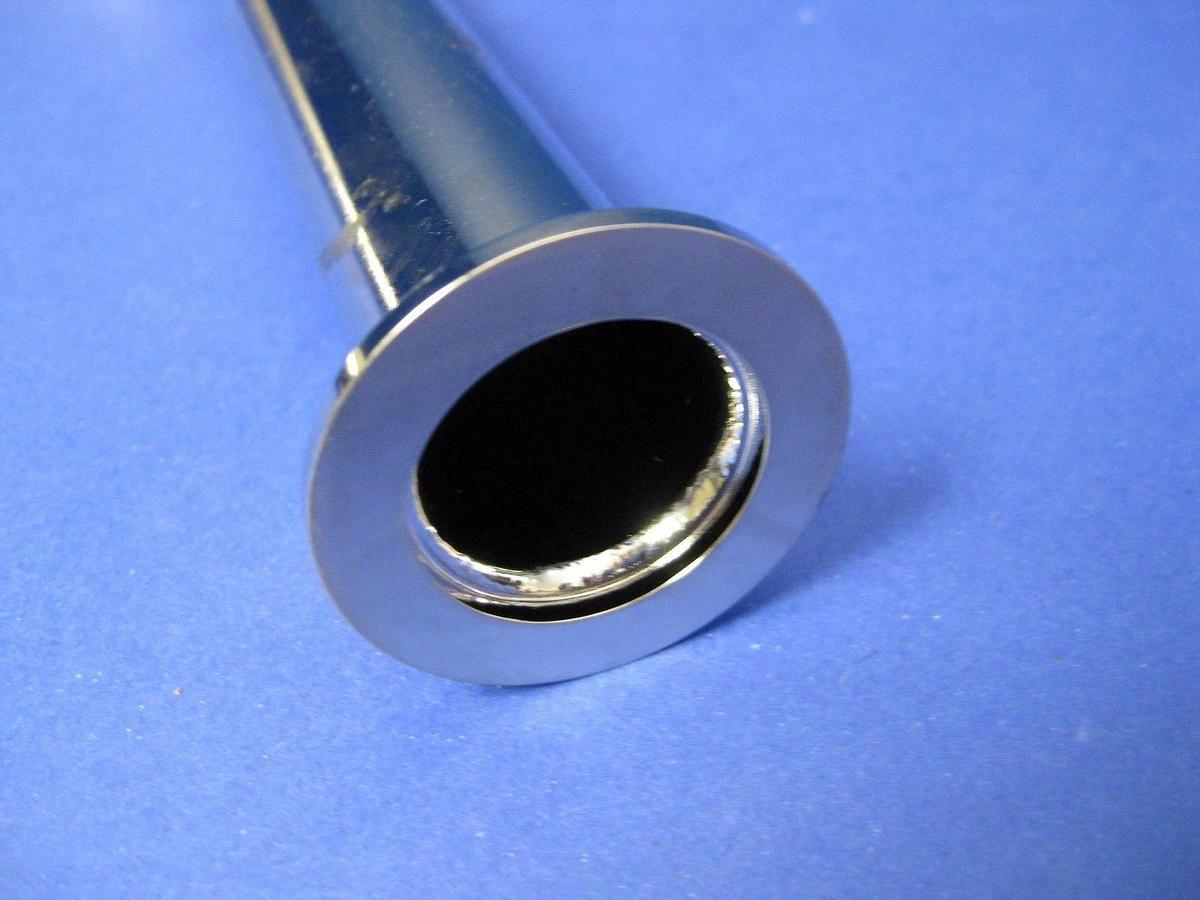 SS Vacuum Pipe, 90° Elbow w/ Tee, NW25 x NW40 x NW40, AMAT 0050-31694, New