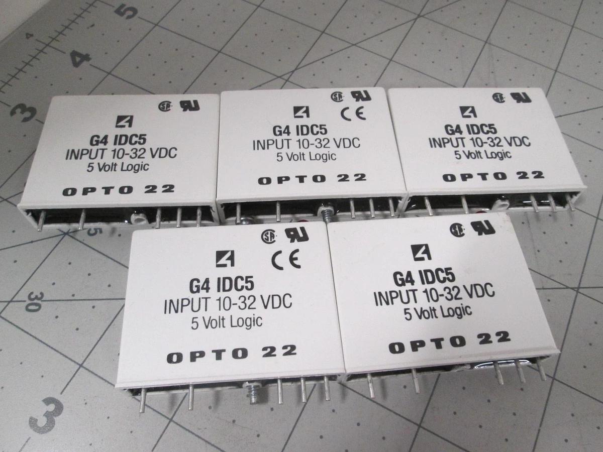 Used Opto 22, G4 IDC5, Digital Input Module, 10-32 VDC, Used, Lot of 5