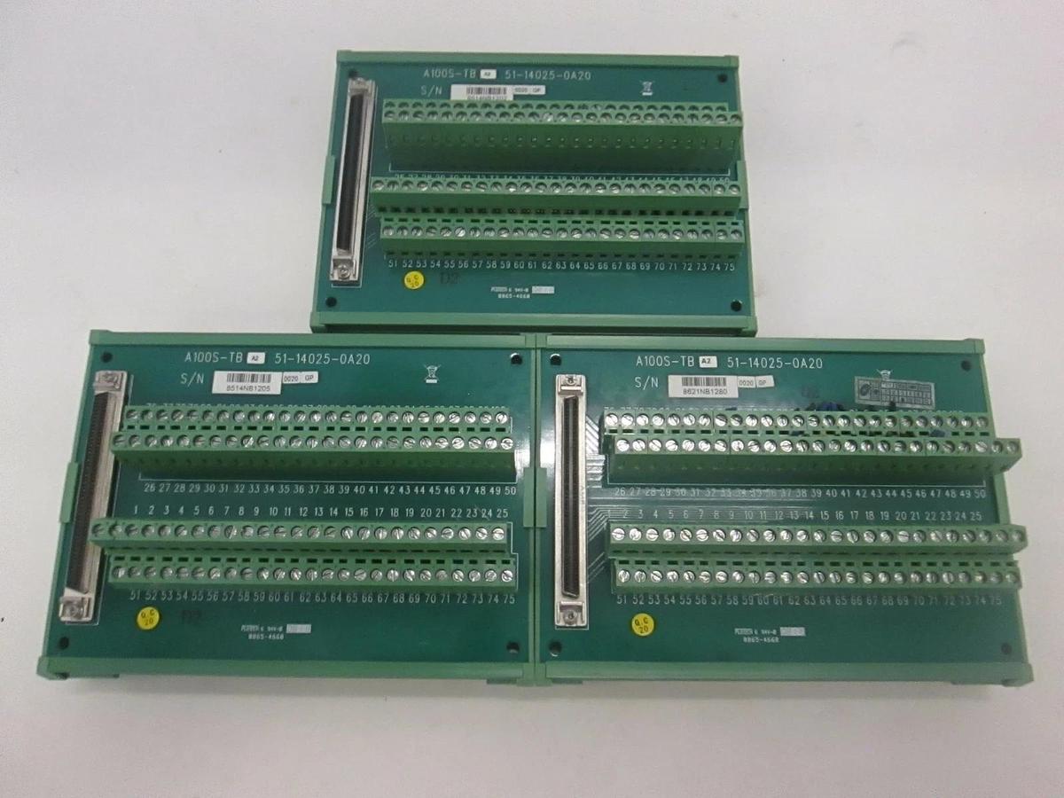 Used Plotech, Wiring Terminal Block, A100S-TB, 51-14025-0A20, Used, Lot of 3