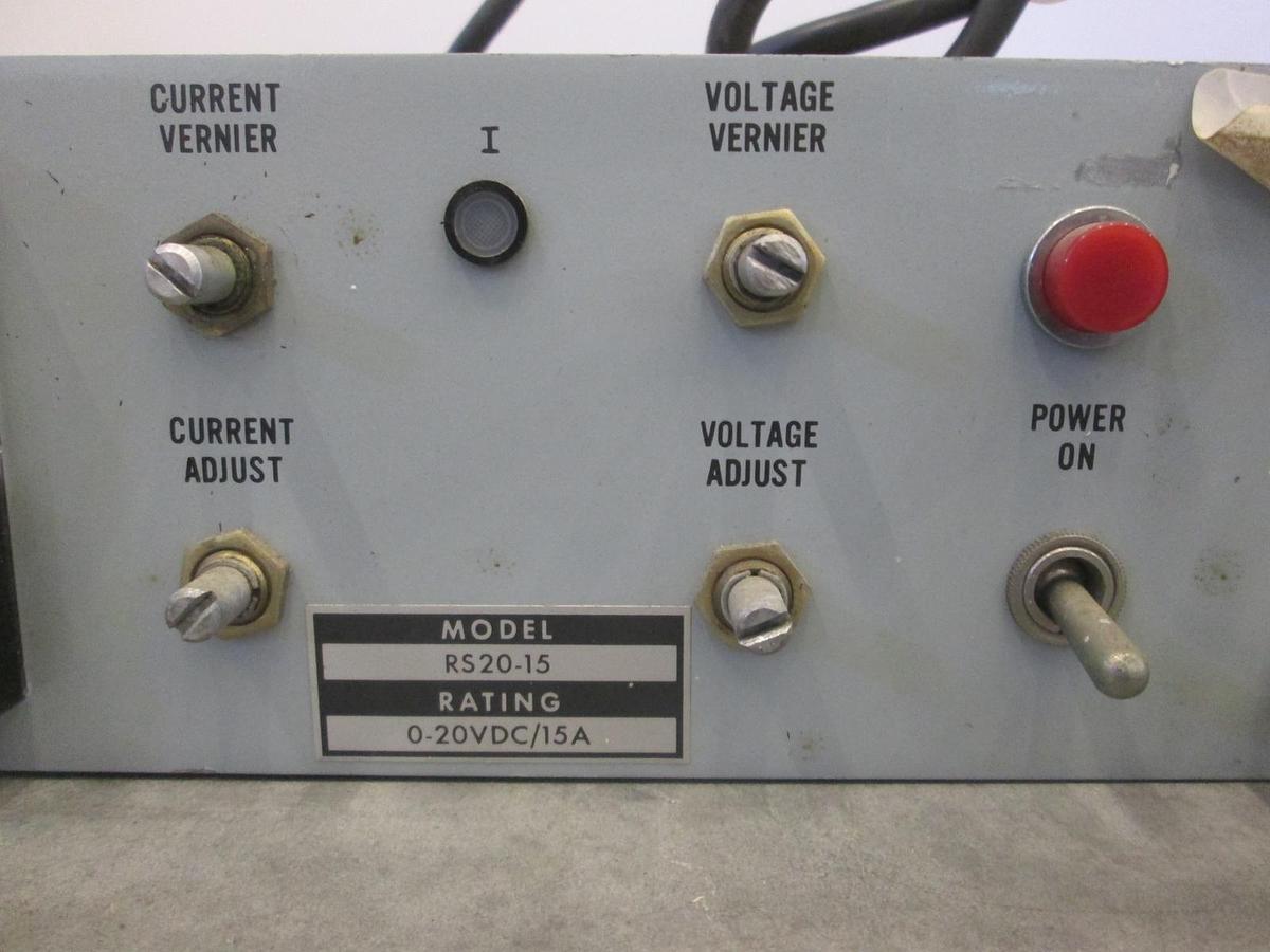 Used Trygon Electronics, High Voltage Power Supply, 0-20 VDC/15A, Model RS20-15, Used