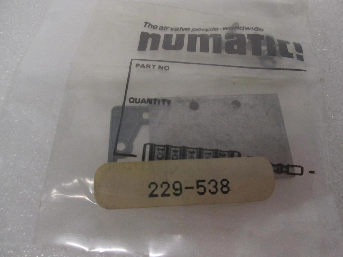 Numatics, Valve Plate, 229-538, New, Lot of 50