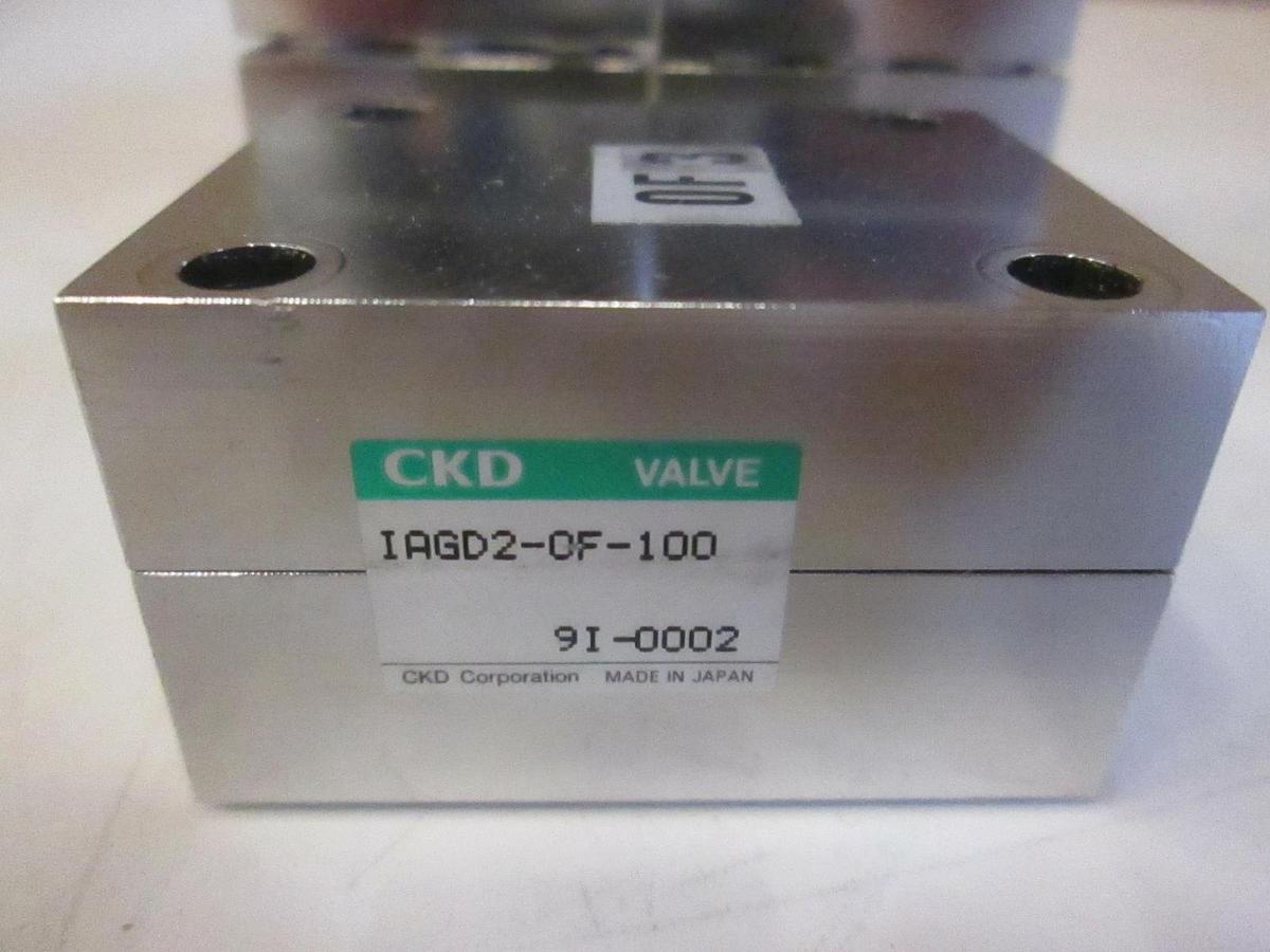 Used CKD Valve Manual Block, IAGD2-OF-100, Lot of 5, Used
