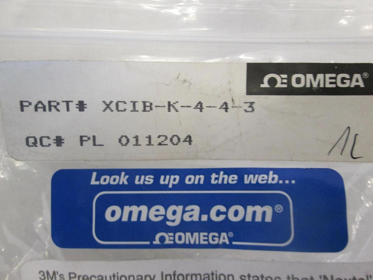 Omega, XCIB-K-4-4-3, Fiber Insulated Thermocouple, New