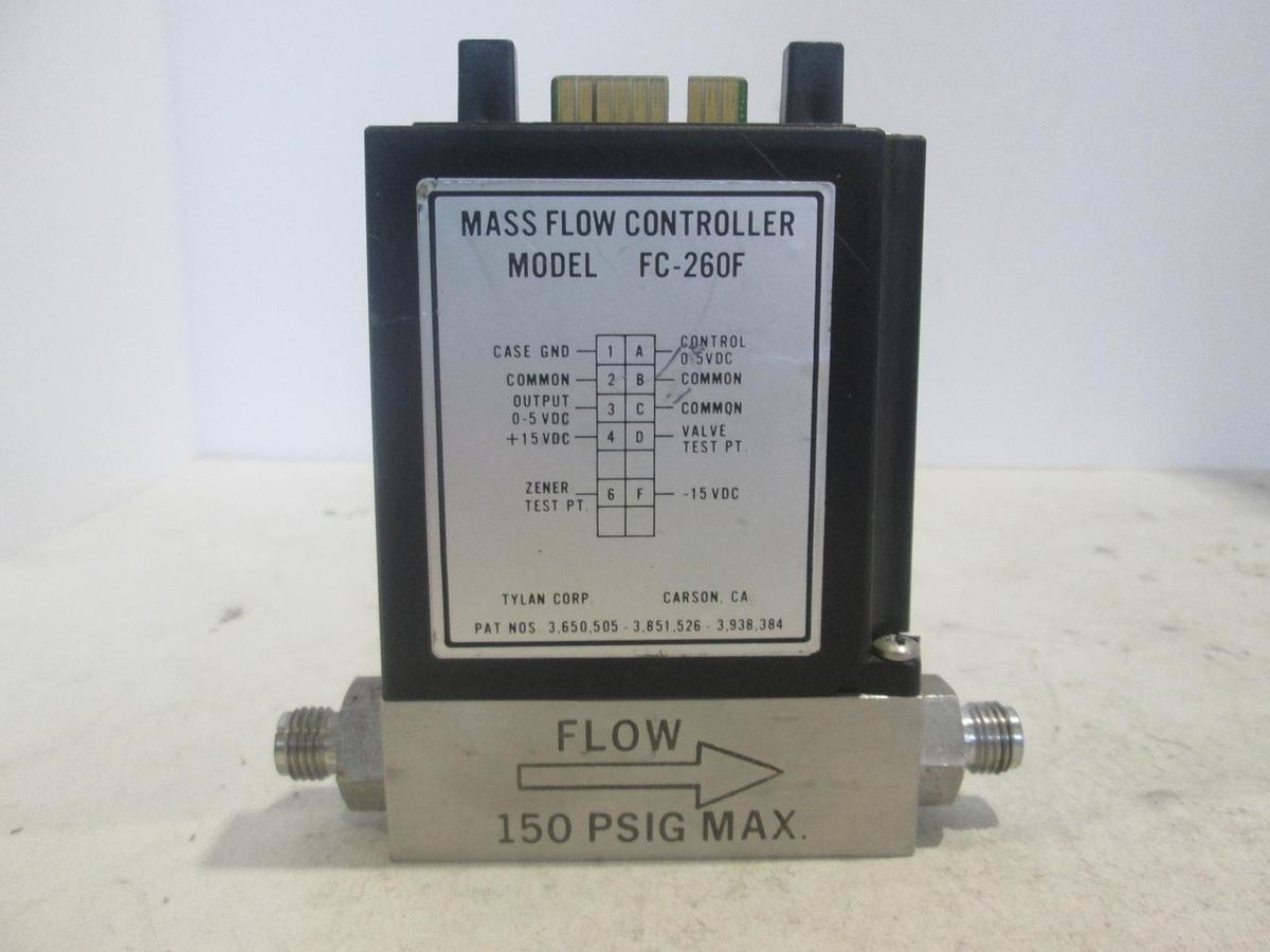 Used Tylan, FC-260F, Mass Flow Controller, 2 SLPM, HCL, Used