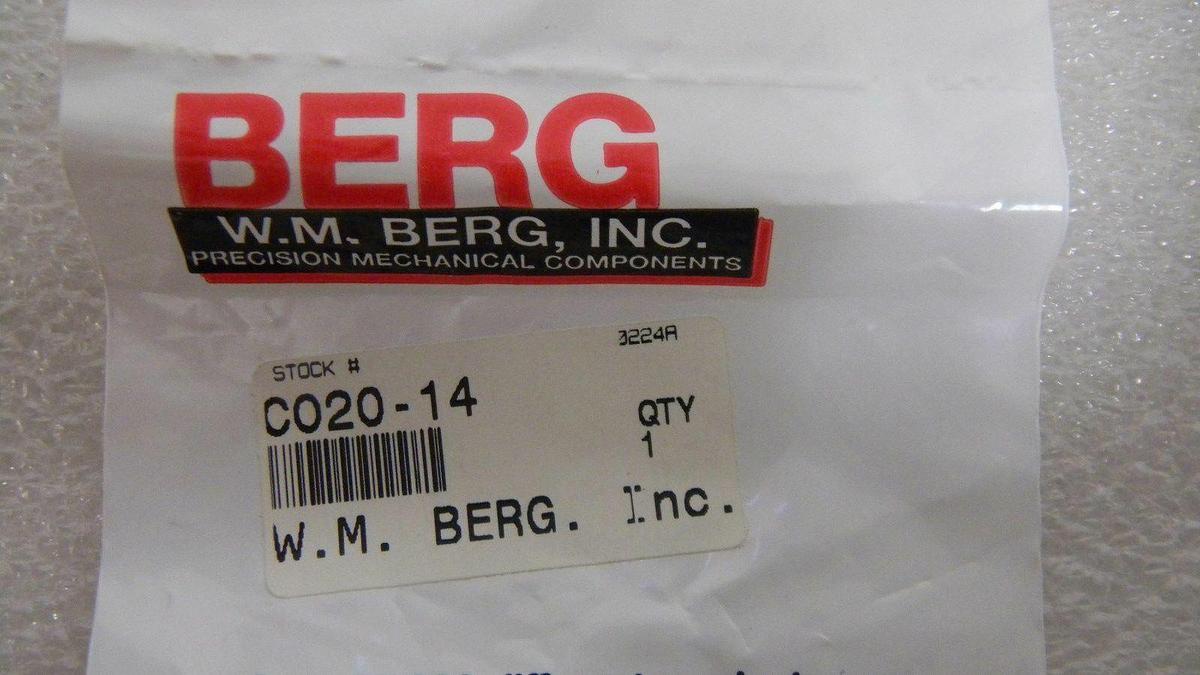 Used W. M. Berg Inc. C020-14 Coupling, Max Torque- 165, New