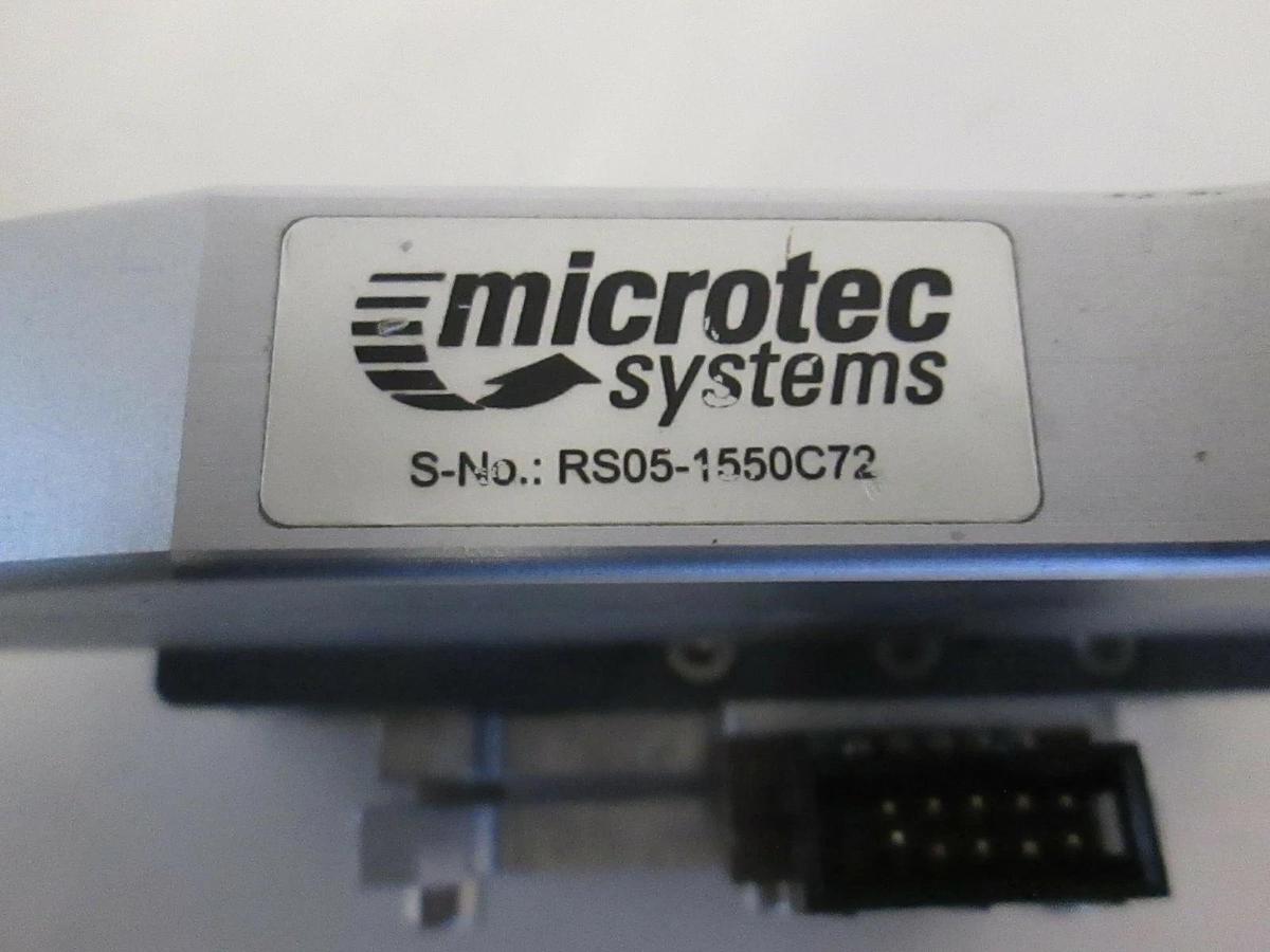 Used Microtec Systems, RS05 Microdrive RS Transducerized Screw w/ SMC MXP10-20, Used