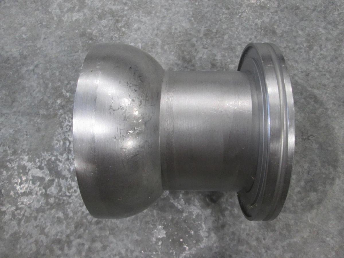 Used 102/75-ISO80 Stainless Steel Adapter w/ Ball Socket, Used