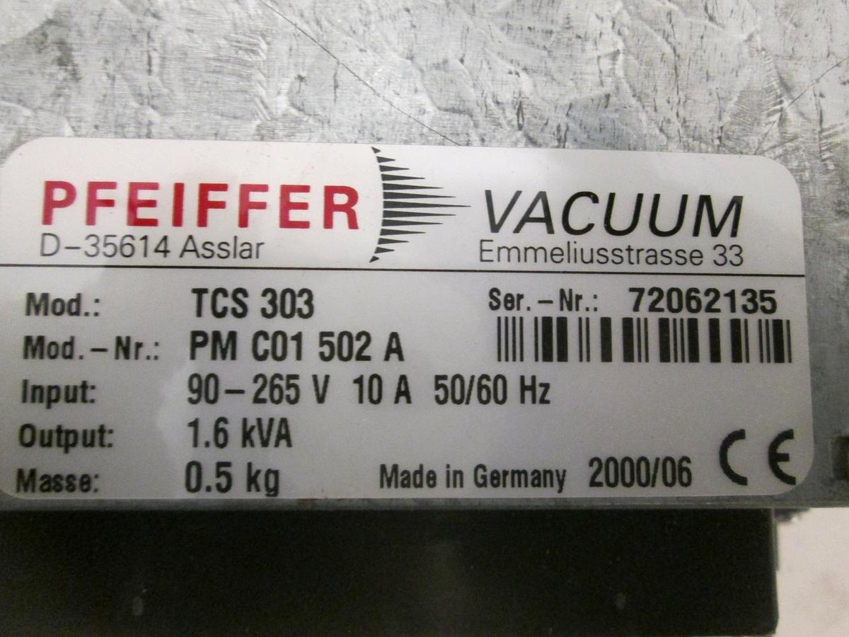 Used Pfeiffer, Vacuum Pump Control Unit, TCS 303, Used