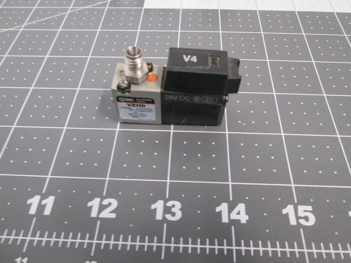 Used Lot of 5, SMC, VZ110, 3-PORT Pneumatic Solenoid Valves Used Industrial